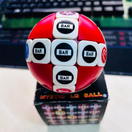 1983 Red IQ Tester Ball Cube puzzle Collect Cubes