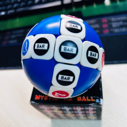 1983 Blue IQ Tester Ball Cube puzzle Collect Cubes