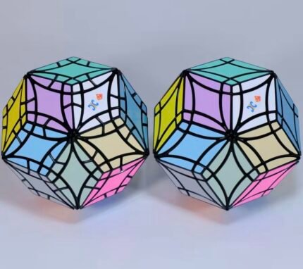 New XJ Cube Puzzle - Curved Surface Rhombic 30-Sided Polyhedron Cube - 30-Sided Polyhedron Cube - Rare Collection - Puzzle Toy - Irregular Shape - High Difficulty - Solving Challenge