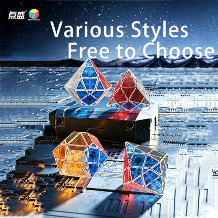 Diansheng UFO Diamond 4Jiao 6Jiao 【4pcs】Balck | Transparent Irregular-shaped Cube Children's Educational Toy