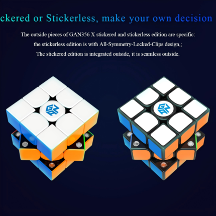 GAN356 XS 3x3 Cube 3x3 Magic Cube Gan356XS Black Sticker Magnetic Cube Puzzle Toys for Kids