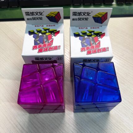 MoYu Aosu 3x3 Crazy Wheels Purple Blue Transparent version Collect Cubes 【2pcs】