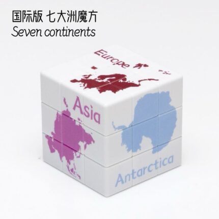 3x3 Map Cube of the Seven Continents