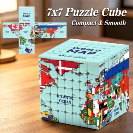 New 7x7 World Map national flag Puzzle Cube