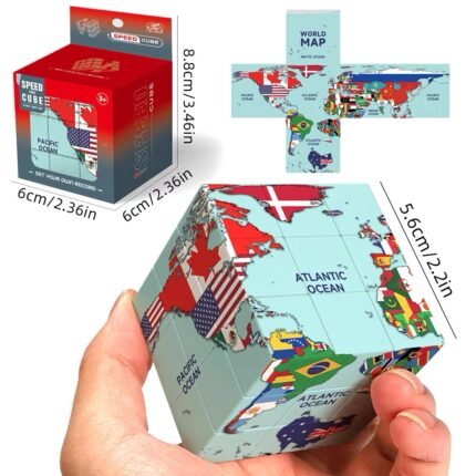 New 3x3 World Map national flag Puzzle Cube