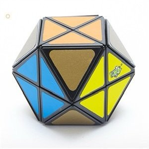 Lanlan helicopter Cube Corner-cutting helicopter with 12 axes and 14 faces Cube【Black】