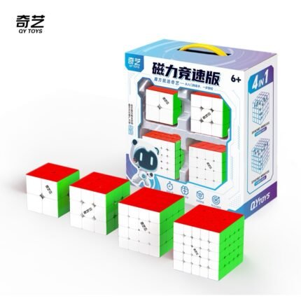 QiYi Cube Warrior M 2x2 3x3 4x4 5x5 Magnetic cube gift box packaging