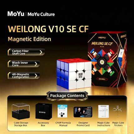 MoYu-Cube Weilong V10 SE CF  3x3 Magnetic Version [Carbon Fiber Core]