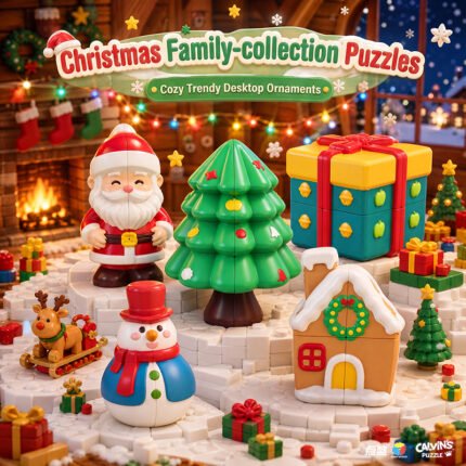 Calvin’s Puzzles 2x2 New Year Christmas cube
